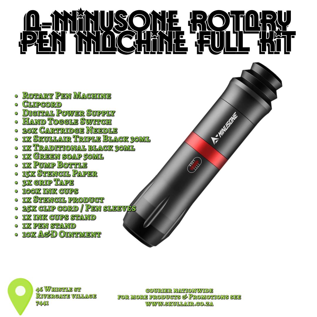 A-Minusone  pen style  Rotary Machine Full Kit