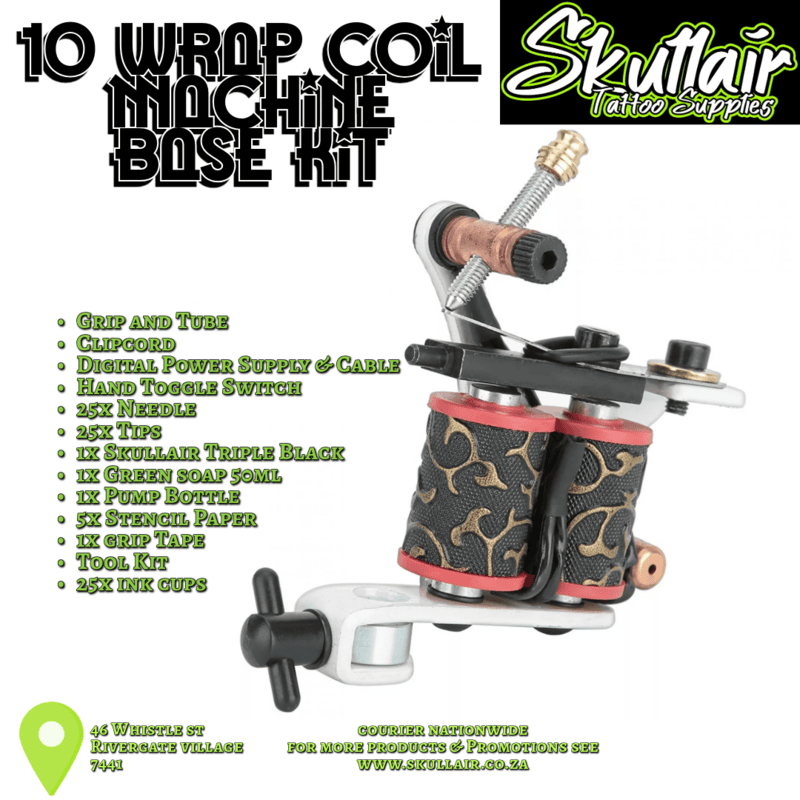10 wrap coiled single  Machine Base Kit