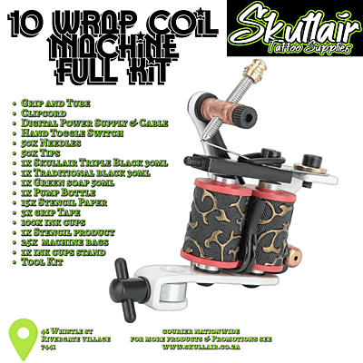 10 wrap coiled Single Machine Full Kit