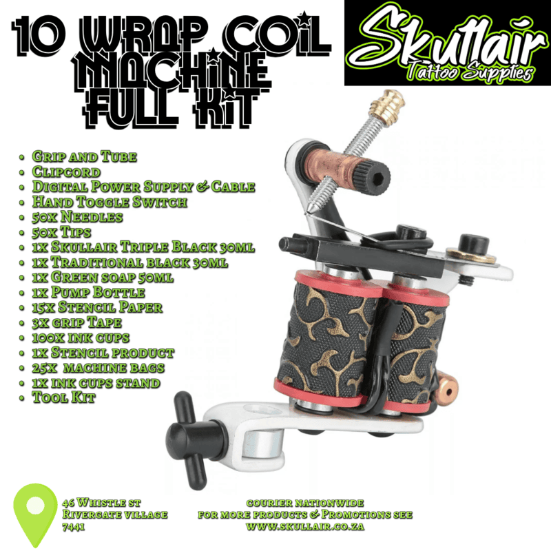 10 wrap coiled Single Machine Full Kit 10 wrap coiled Single Machine Full Kit
