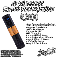 G1 Adjustable wireless stroke length tattoo pen G1 Adjustable wireless stroke length tattoo pen