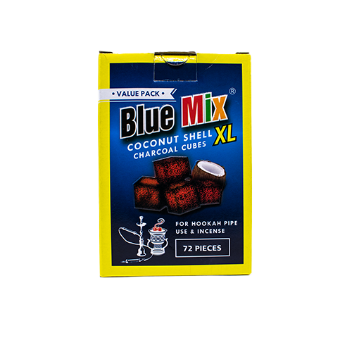 Hookah Coal BlueMix Coconut 1kg - 72 Cubes