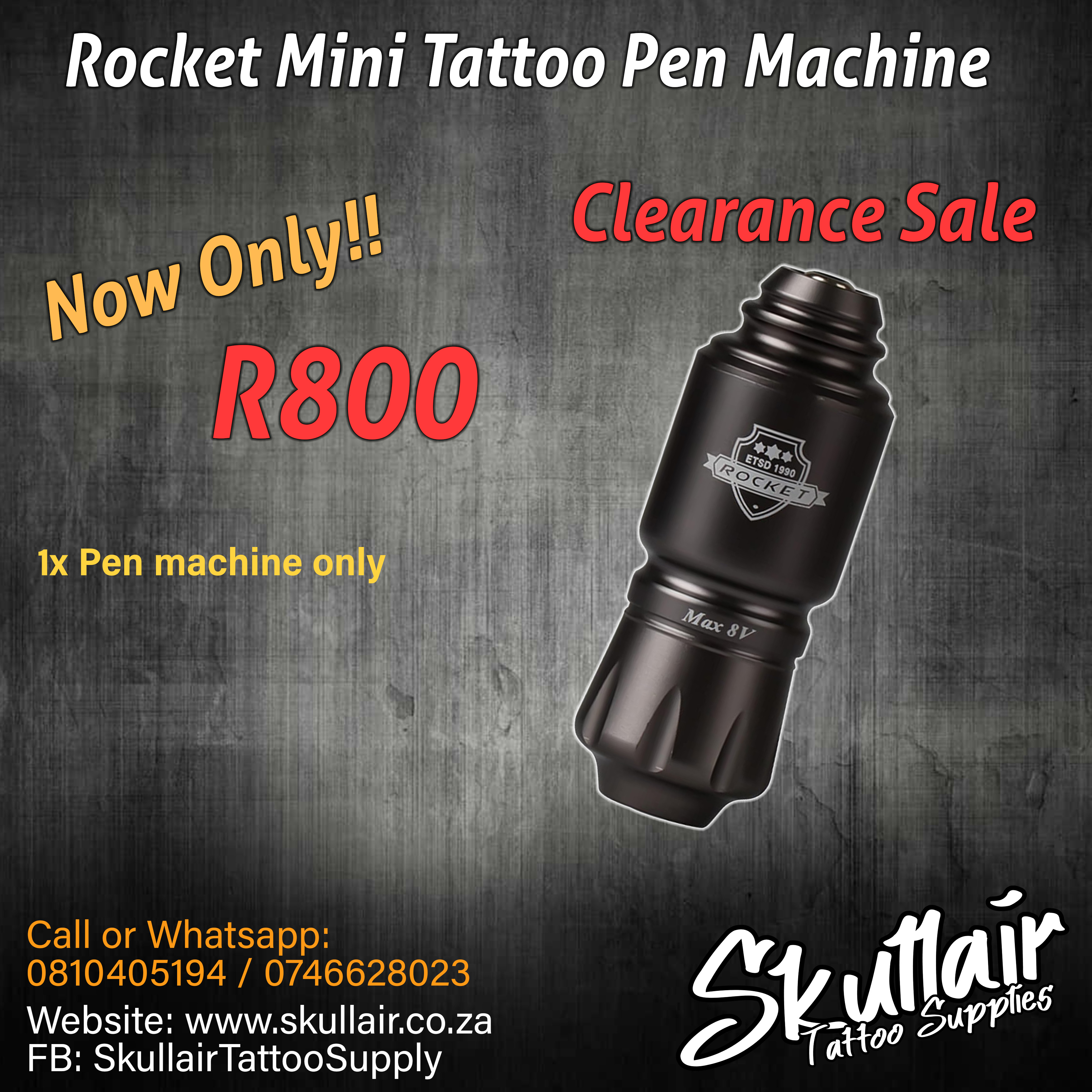 Rocket mini tattoo pen (Clearance Sale)