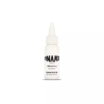 White Dynamic Tattoo Ink - 1 oz. Bottle 30ml