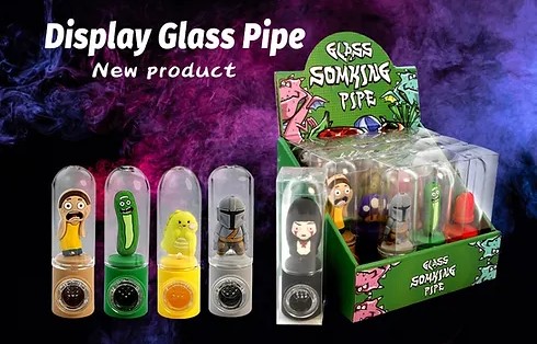 SILICONE / GLASS HYBRID CHARACTERS HAND PIPE
