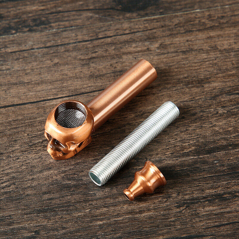 Brass Metal Tobacco Smoking Pipe Pipes Skull Portable Creative Mini Pipe + Bowl Brass Metal Tobacco Smoking Pipe Pipes Skull Portable Creative Mini Pipe + Bowl