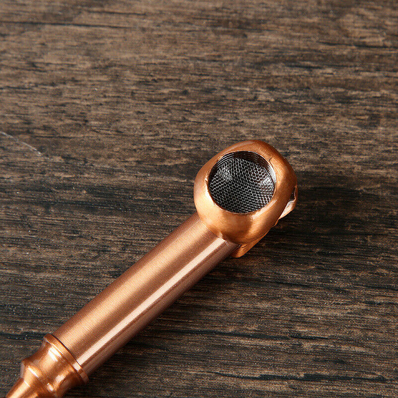 Brass Metal Tobacco Smoking Pipe Pipes Skull Portable Creative Mini Pipe + Bowl Brass Metal Tobacco Smoking Pipe Pipes Skull Portable Creative Mini Pipe + Bowl