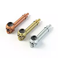 Brass Metal Tobacco Smoking Pipe Pipes Skull Portable Creative Mini Pipe + Bowl Brass Metal Tobacco Smoking Pipe Pipes Skull Portable Creative Mini Pipe + Bowl